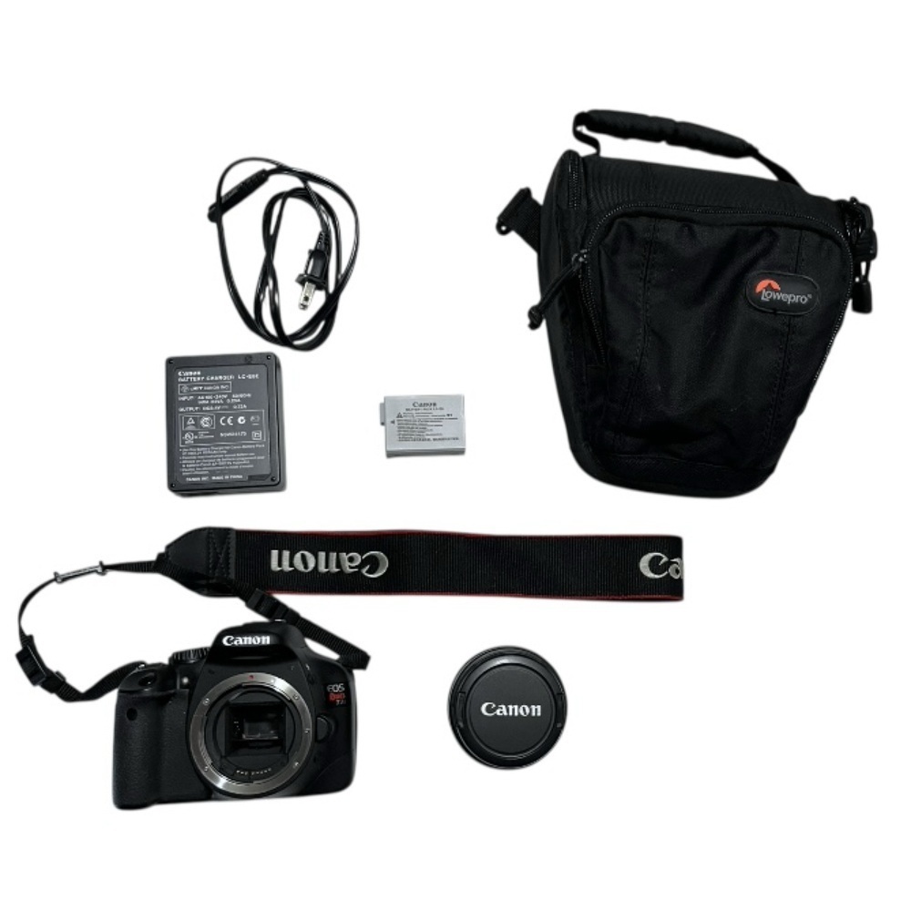 EUC Canon DS126271 EOS REBEL T2i Camera W/18-55mm Image Stabilizer Lens